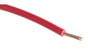 Fåtrådig ledare Polyolefin (PO) 0.75mm² Koppar Röd H05Z-K 100m